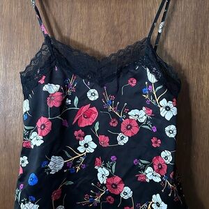 Floral Lace Trim Chemise Tezenis